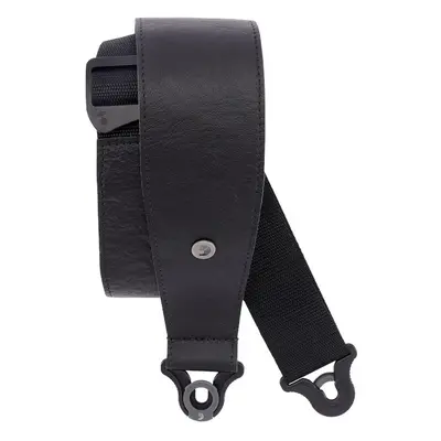 D'Addario Comfort Leather Auto Lock Guitar Strap Black