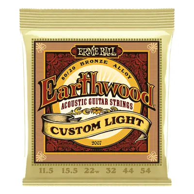 Ernie Ball 2007 Earthwood 80/20 Bronze Strings Custom Light