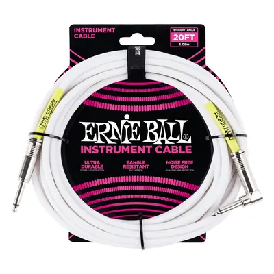 Ernie Ball 20' Classic Cable White