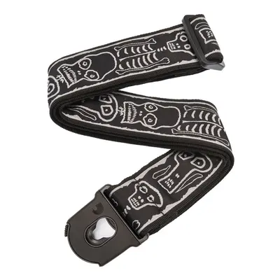 D'Addario Joe Satriani Planet Lock Guitar Strap Skull n' Bones