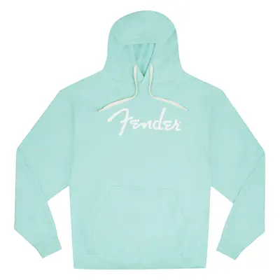 Fender Spaghetti Logo Hoodie, Daphne Blue, L