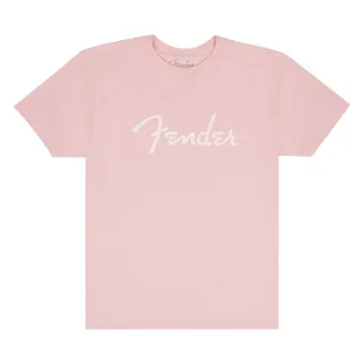 Fender Spaghetti Logo T-Shirt, Shell Pink, M