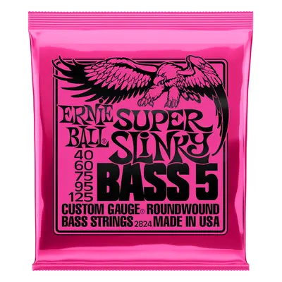 Ernie Ball 2824 Super Slinky Nickel Wound 5-String Electric Bass 40-12