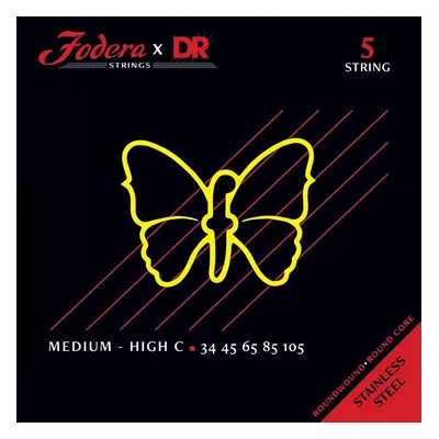 DR Strings Fodera Nickel 5 Medium (High C) 34105