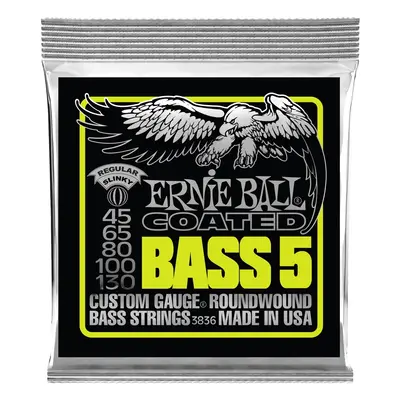 Ernie Ball 3836 Regular Slinky Coated 5-String Electric Bass 45-130