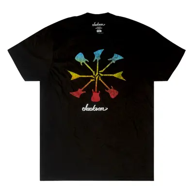 Jackson Guitar Shapes T-Shirt Black XL