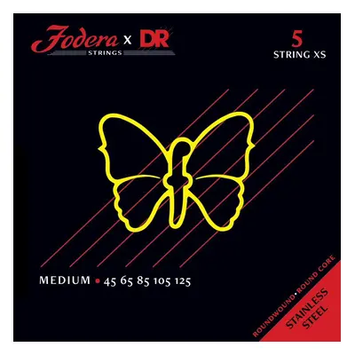 DR Strings Fodera Nickel 5 Medium XS 45125