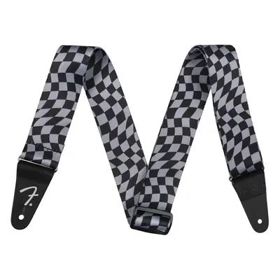 Fender Wavy Checkerboard Polyester Strap Gray