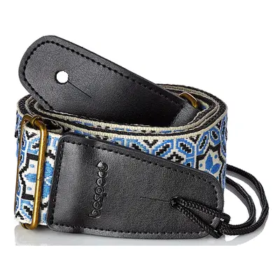 Bespeco Jacquard Strap Blue Pattern Metal Buckle