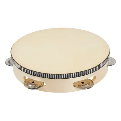 PP World Percussion Wooden Tambourine ~ 20cm Natural