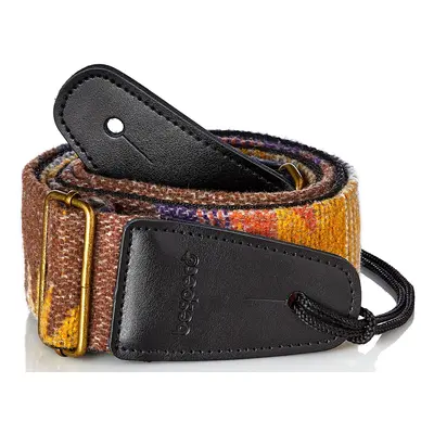 Bespeco Vintage-style Strap Yellow Pattern Wool/Polyester Metal Buckle