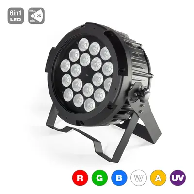 Flash LED PAR 18x15W RGBWA+UV IP65