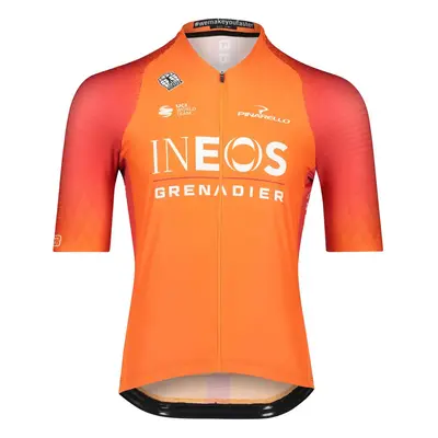 BIORACER Rövid ujjú kerékpáros mez - INEOS GRENADIERS &#039;22 - narancssárga/piros