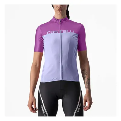 CASTELLI Rövid ujjú kerékpáros mez - VELOCISSIMA LADY - lila