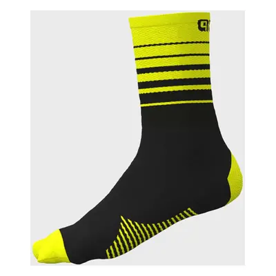 ALÉ Klasszikus kerékpáros zokni - ONE - sárga/fekete