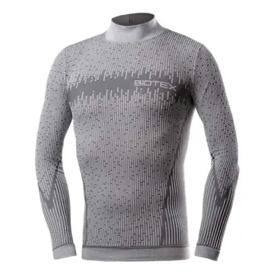 BIOTEX Hosszú ujjú kerékpáros póló - 3D TURTLENECK - szürke