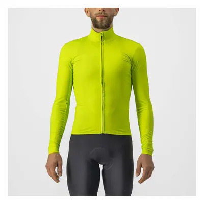 CASTELLI Hosszú ujjú kerékpáros mez - PRO THERMAL - sárga