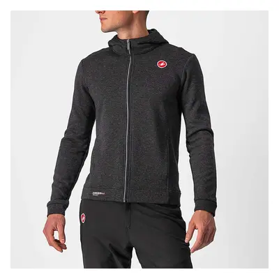 CASTELLI póló - MILANO FZ FLEECE - fekete