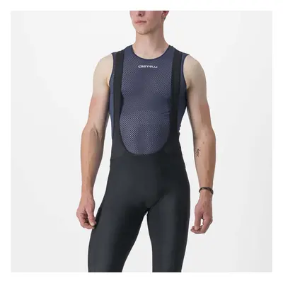 CASTELLI Ujjatlan kerékpáros póló - PRO MESH 2.0 - bordó/kék