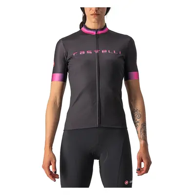 CASTELLI Rövid ujjú kerékpáros mez - GRADIENT LADY - antracit