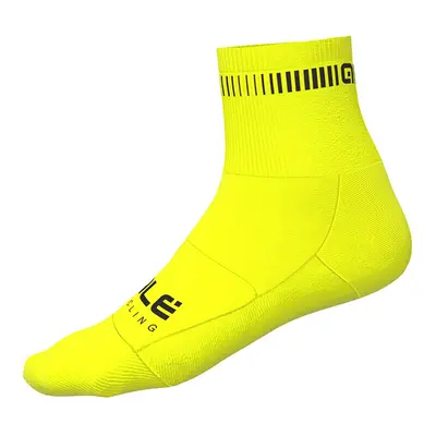 ALÉ Klasszikus kerékpáros zokni - LOGO Q-SKIN - sárga