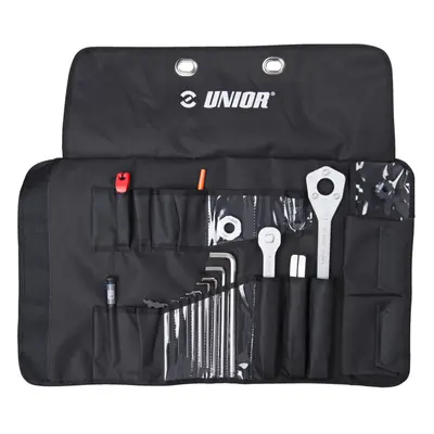 UNIOR szerszámkészlet - PRO TOOL ROLL SET - fekete/ezüst