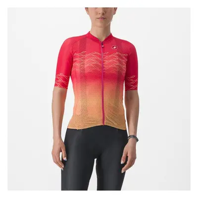 CASTELLI Rövid ujjú kerékpáros mez - CLIMBER&#039;S 2.0 W - piros