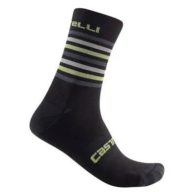 CASTELLI Klasszikus kerékpáros zokni - GREGGE - fekete