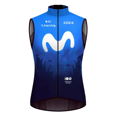 GOBIK Kerékpáros mellény - PLUS 2.0 MOVISTAR TEAM - kék/fehér