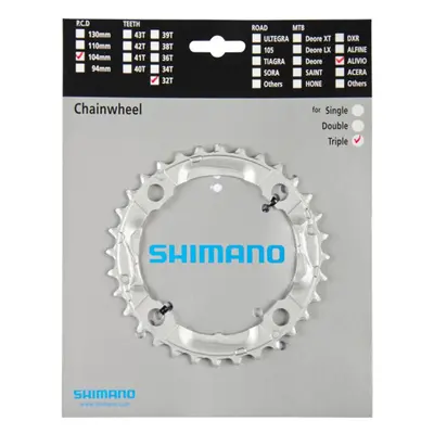 SHIMANO lánckerék - ALIVIO M430 - ezüst