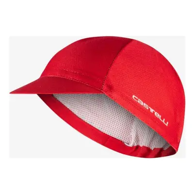 CASTELLI Kerékpáros sapka - ROSSO CORSA - piros