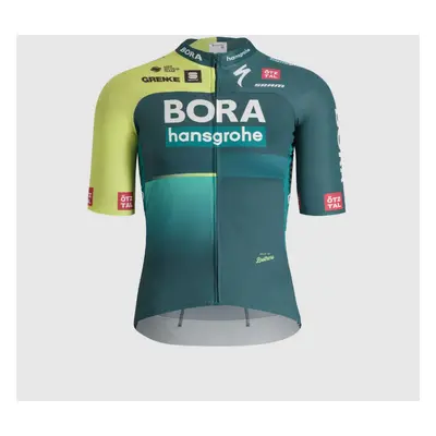 SPORTFUL Rövid ujjú kerékpáros mez - BORA - zöld/világoszöld