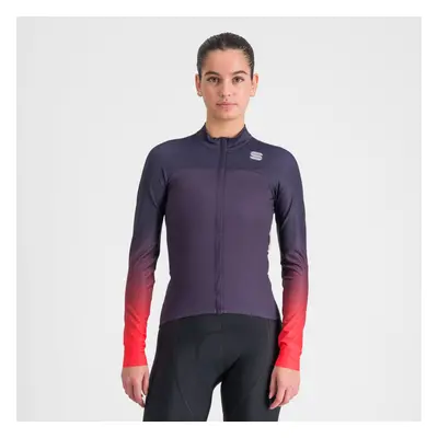 SPORTFUL Hosszú ujjú kerékpáros mez - BODYFIT PRO THERMAL - piros/kék