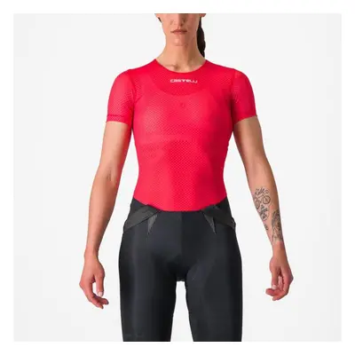 CASTELLI Rövid ujjú kerékpáros póló - PRO MESH W - piros