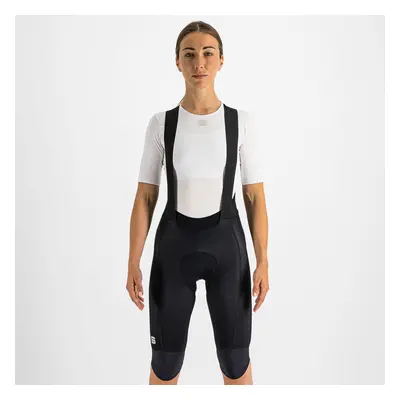 SPORTFUL Rövid kerékpáros nadrág kantárral - BODYFIT PRO THERMAL - fekete