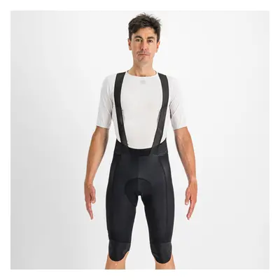 SPORTFUL Rövid kerékpáros nadrág kantárral - BODYFIT PRO THERMAL - fekete