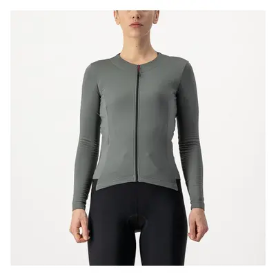 CASTELLI Hosszú ujjú kerékpáros mez - FLY LS W - szürke