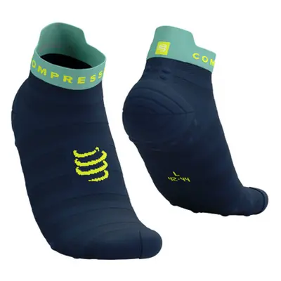 COMPRESSPORT Kerékpáros bokazokni - PRO RACING SOCKS V4.0 ULTRALIGHT RUN - kék/világoskék