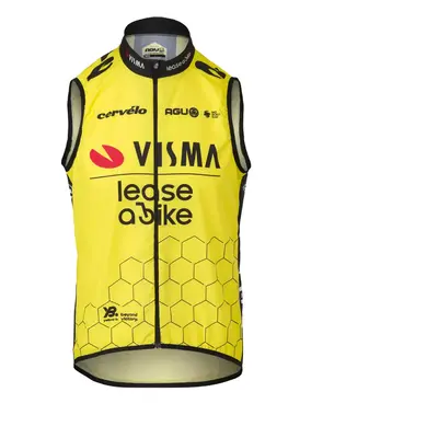 AGU Kerékpáros mellény - REPLICA VISMA | LEASE A BIKE - sárga/fekete