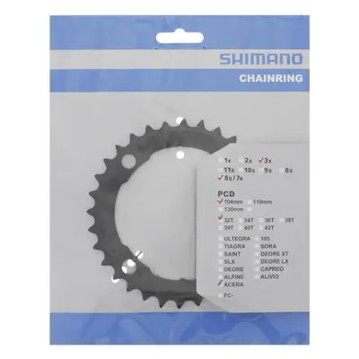 SHIMANO lánckerék - CHAINRING M361 - fekete