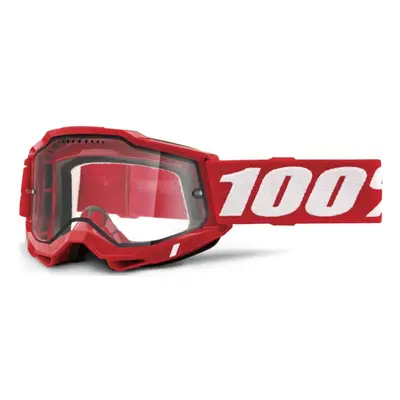 100% SPEEDLAB Kerékpáros szemüveg - ACCURI ENDURO MTB - piros/fehér