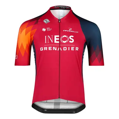 BIORACER Rövid ujjú kerékpáros mez - INEOS GRENADIERS ICON RACE - piros/kék