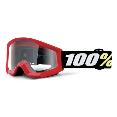 100% SPEEDLAB Kerékpáros szemüveg - STRATA MINI KID - fekete/fehér/piros