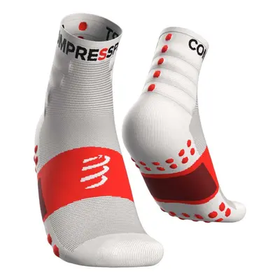 COMPRESSPORT Klasszikus kerékpáros zokni - TRAINING - fehér