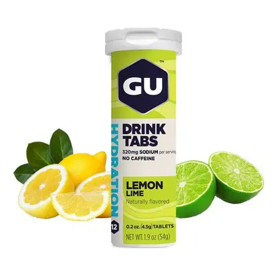 GU Kerékpáros táplálékkiegészítő - HYDRATION DRINK TABS G LEMON/LIME