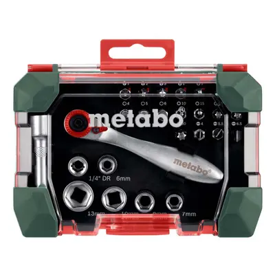 METABO Kerékpáros szerszámok - BIT AND RATCHET BOX - fekete