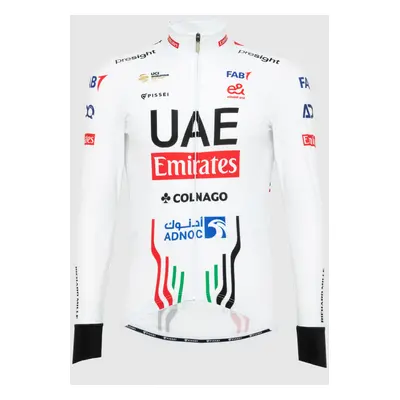 PISSEI Hosszú ujjú kerékpáros mez - UAE TEAM EMIRATES - fehér