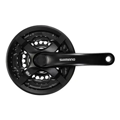 SHIMANO hajtókarok és átalakítók - TOURNEY TY501 170mm 48/38/28 - fekete