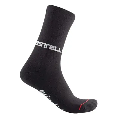 CASTELLI Klasszikus kerékpáros zokni - QUINDICI SOFT MERINO W - fekete