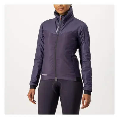 CASTELLI Kerékpáros dzseki béléssel - FLY THERMAL W - lila